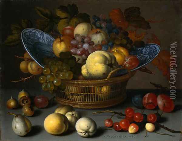 Basket of Fruits Oil Painting - Balthasar Van Der Ast