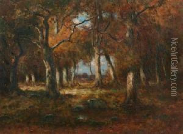 Autumn At Forest Edge Oil Painting - Max Weyl