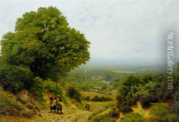 The Harvesters Return Oil Painting - John Clayton Adams