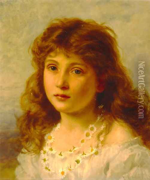 Young Girl Oil Painting - Sophie Gengembre Anderson