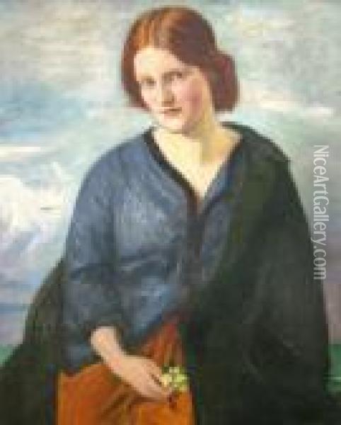 Irish Girl Oil Painting - William Rothenstein