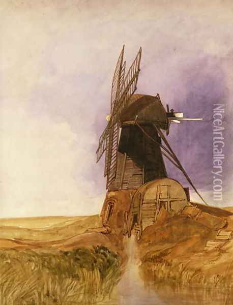 The Mill Oil Painting - John Sell Cotman