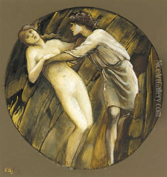 Orpheus and Eurydice Oil Painting - Sir Edward Coley Burne-Jones