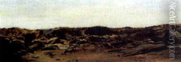 Desert Landscape Oil Painting - Matthew Ridley Corbet