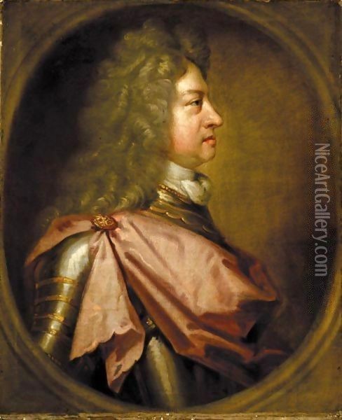 Portrait Of King George I Of England(1660-1727) Oil Painting - Sir Godfrey Kneller
