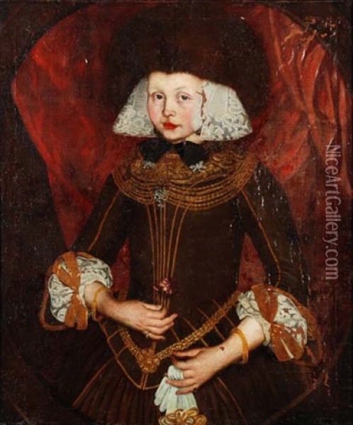 Portrait Von Maria Schalch Mit 26 Jahren Oil Painting - Daniel de Savoye