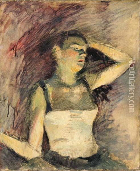 Etude De Danseuse Oil Painting - Henri De Toulouse-Lautrec