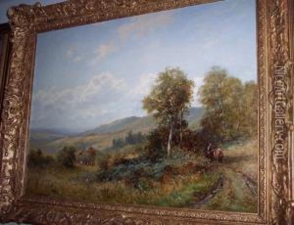 The Vinesend Banks West Malvern Oil Painting - John Bates Noel