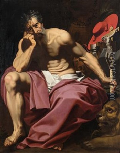 Saint Jerome Oil Painting - Abraham Janssens