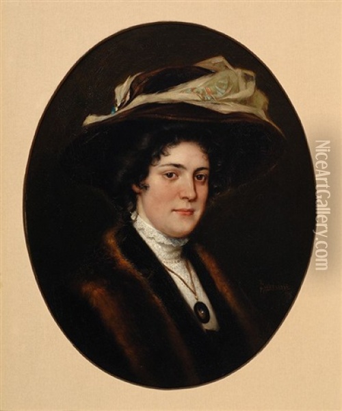 Portrait Of Gijsbertha Nicolai Oil Painting - Johannes Gabrielse