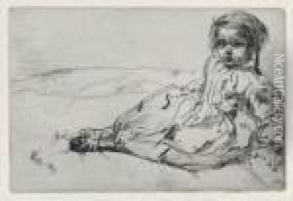 Bibi Valentin Oil Painting - James Abbott McNeill Whistler
