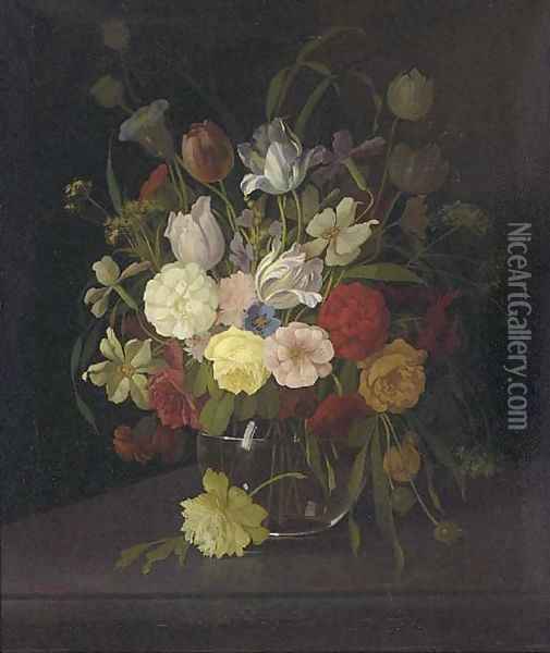 Still life of flowers Oil Painting - Jan Steen