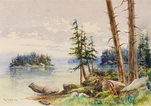 Lake Tahoe Oil Painting - John Joseph Ivey