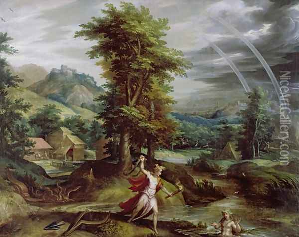 Ceres and Cyane Oil Painting - Jan Soens
