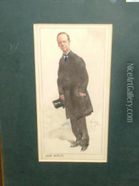 Portrait Of John Morley Standing Full-length Oil Painting - Philip William May