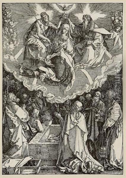 Asuncion Y Coronacion De La Virgen Oil Painting - Durer or Duerer, Albrecht