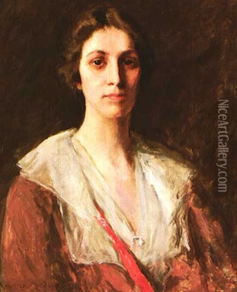 Miss Mary Margaret Sweeney Oil Painting - William Merritt Chase
