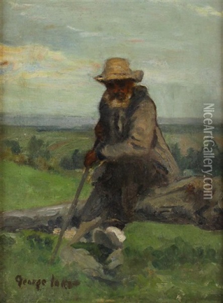 Pegleg Pete, Circa 1910 Oil Painting - George Benjamin Luks