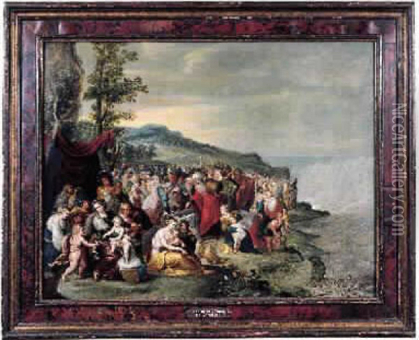 Le Passage De La Mer Rouge Oil Painting - Frans II Francken