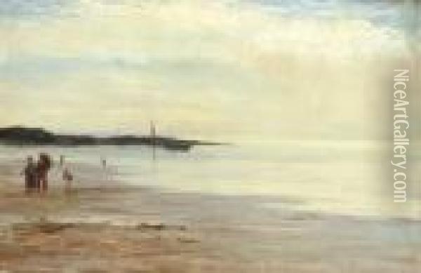 On The Shore Oil Painting - Joseph Henderson