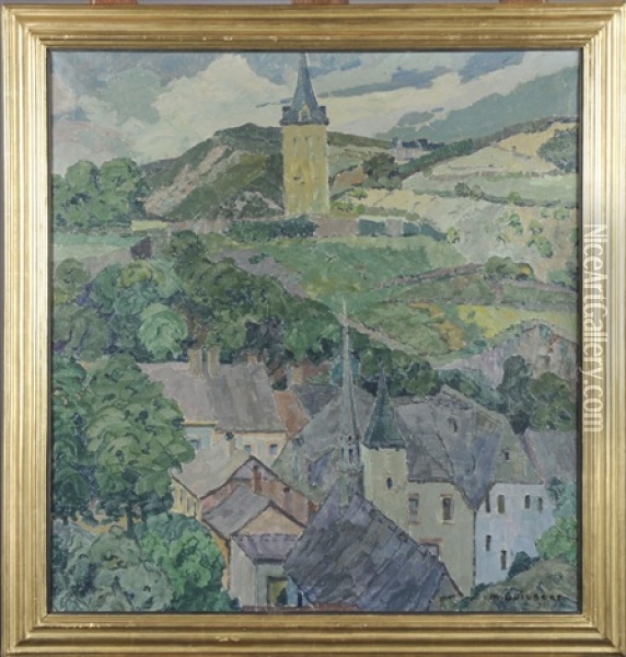 Village De Campagne Oil Painting - Maurice Guilbert
