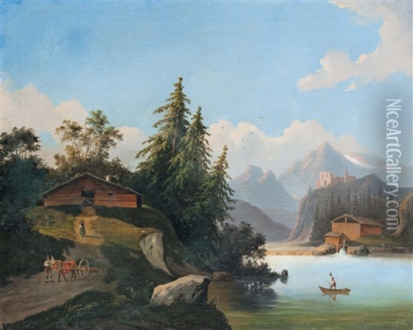Alpesi Taj Oil Painting - Georg Geyer
