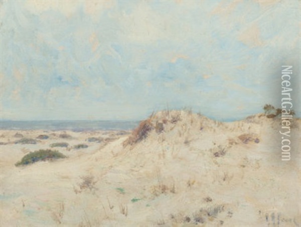 Groton Long Point Dunes Oil Painting - Henry Rankin Poore
