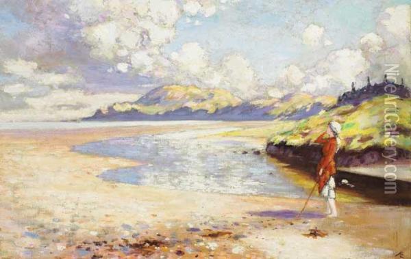 On The Strand Oil Painting - George William, A.E. Russell