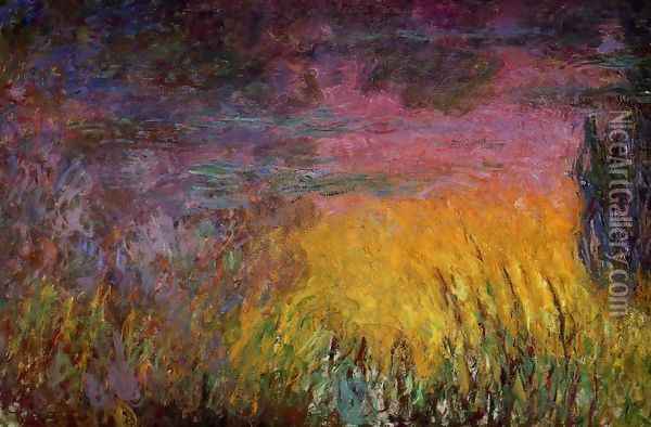 Sunset (left half) Oil Painting - Claude Oscar Monet
