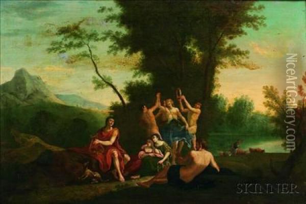 In Arcadia Oil Painting - Cornelis Van Poelenburch