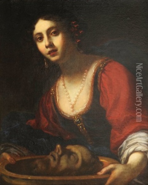 Salome Et La Tete De Saint Jean Baptiste Oil Painting - Felice Ficherelli