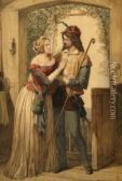 Perdita And Florizel Oil Painting - Sir John Everett Millais