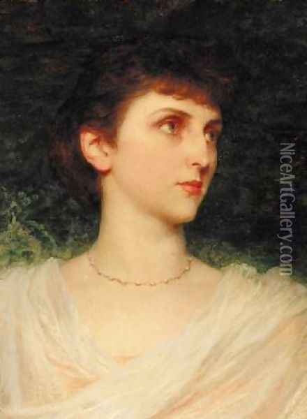 Portrait of Maude Moore Oil Painting - Sir Thomas Francis Dicksee