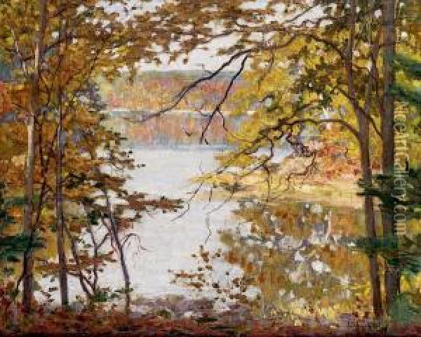Sheepscott River Maine Oil Painting - Aloysius C. O'Kelly