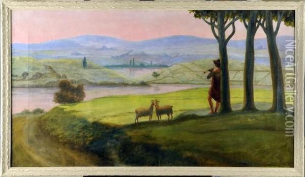 [paysage Pastoral] Oil Painting - Charles Doudelet
