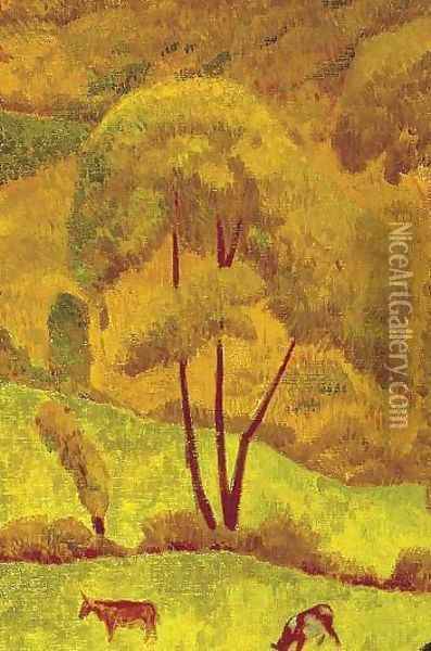 Harmony in Yellow Oil Painting - Paul Serusier