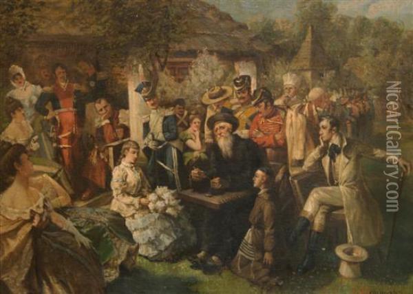 Jankiel's Concert Oil Painting - Jan Czeslaw Moniuszko