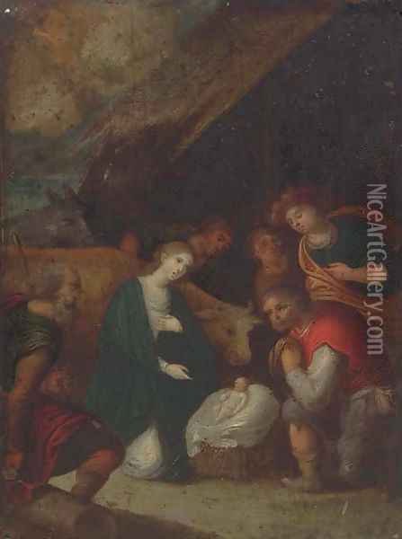 The Adoration of the Shepherds Oil Painting - Joseph, The Younger Heintz