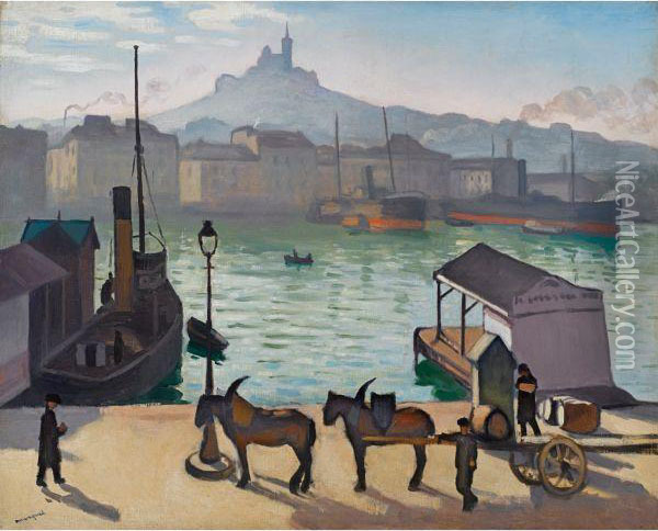 Marseille, Le Vieux Port Oil Painting - Albert Marquet