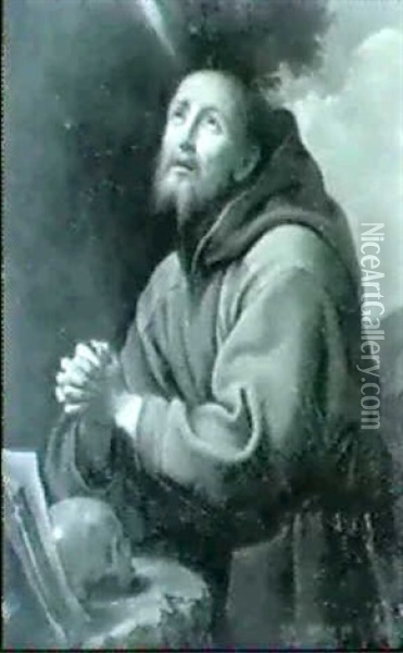 Saint Francois En Priere Oil Painting - Carlo Dolci
