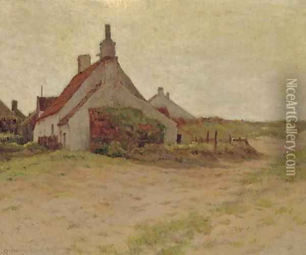 House on Sand Oil Painting - Charles Harry Eaton