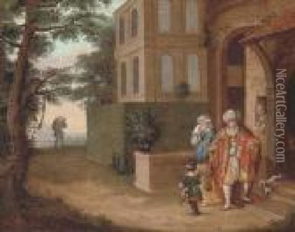 The Return Of The Prodigal Son Oil Painting - Hans III Jordaens
