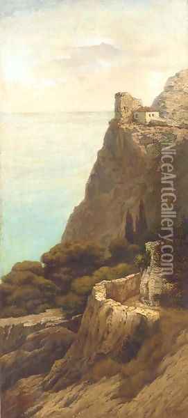 Cliff-top dwelling Oil Painting - Lef Feliksovich Lagorio
