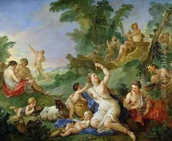 The Triumph of Bacchus Oil Painting - Charles Joseph Natoire