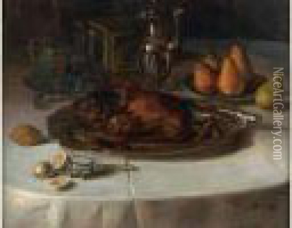 L'oie Aux Pruneaux Oil Painting - Jacques-Emile Blanche