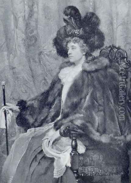 Lady Newton Oil Painting - Henrietta Rae