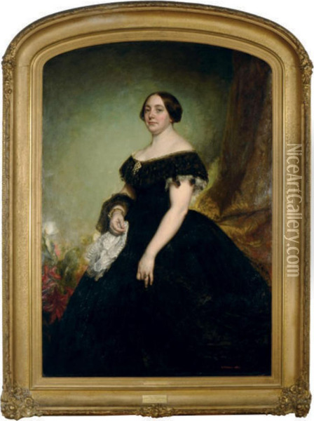Portrait Of Mrs R.h. Winslow Oil Painting - George Peter Alexander