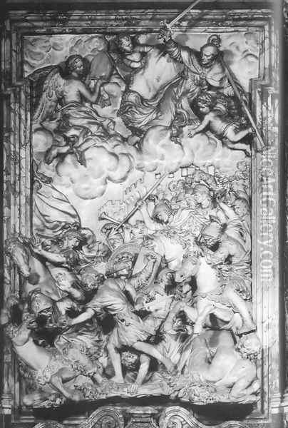 Battle of Anghiari Oil Painting - Giambattista Foggini