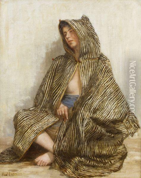 Jeune Femme Assise Oil Painting - Jean Baptiste Paul Lazerges