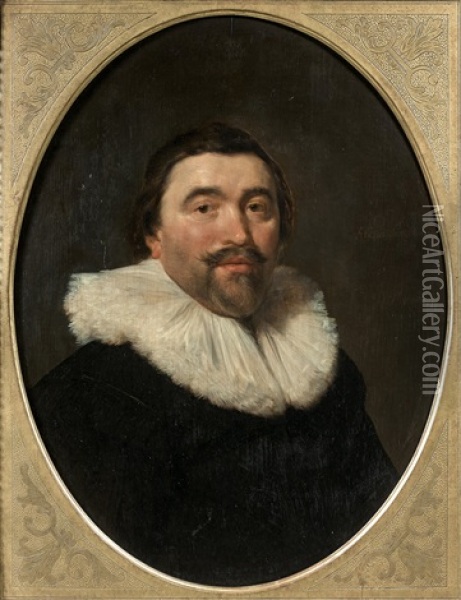 Portrait De Willem Burchgraeff (1604-1647) Oil Painting - Daniel Mytens the Elder